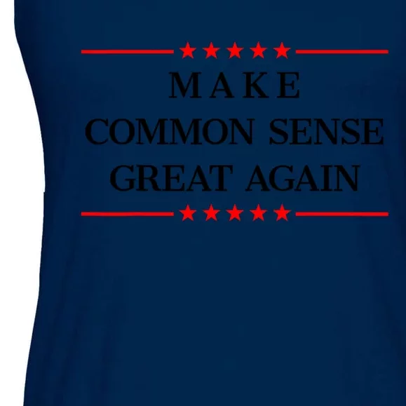 Make Common Sense Great Again Ladies Essential Flowy Tank