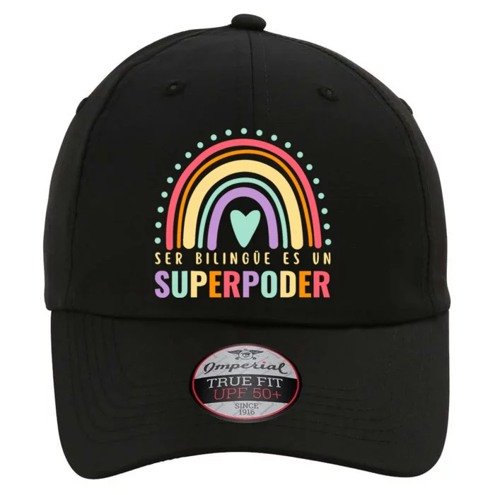 Maestra Cute Spanish Teacher Bilingue Es Un Superpoder Retro The Original Performance Cap