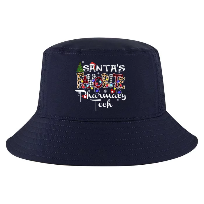 Merry Christmas SantaS Favorite Pharmacy Tech Xmas Lights Meaningful Gift Cool Comfort Performance Bucket Hat