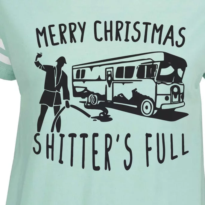 Merry Christmas Shitters Full Enza Ladies Jersey Football T-Shirt