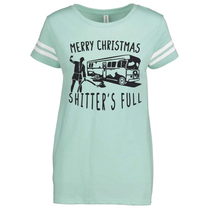 Merry Christmas Shitters Full Enza Ladies Jersey Football T-Shirt