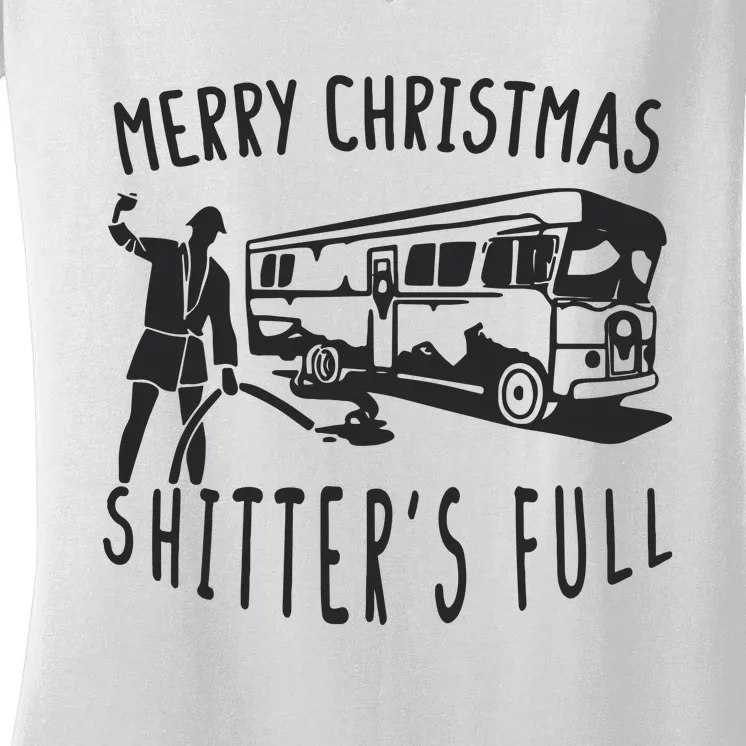 Merry Christmas Shitters Full Women's V-Neck T-Shirt