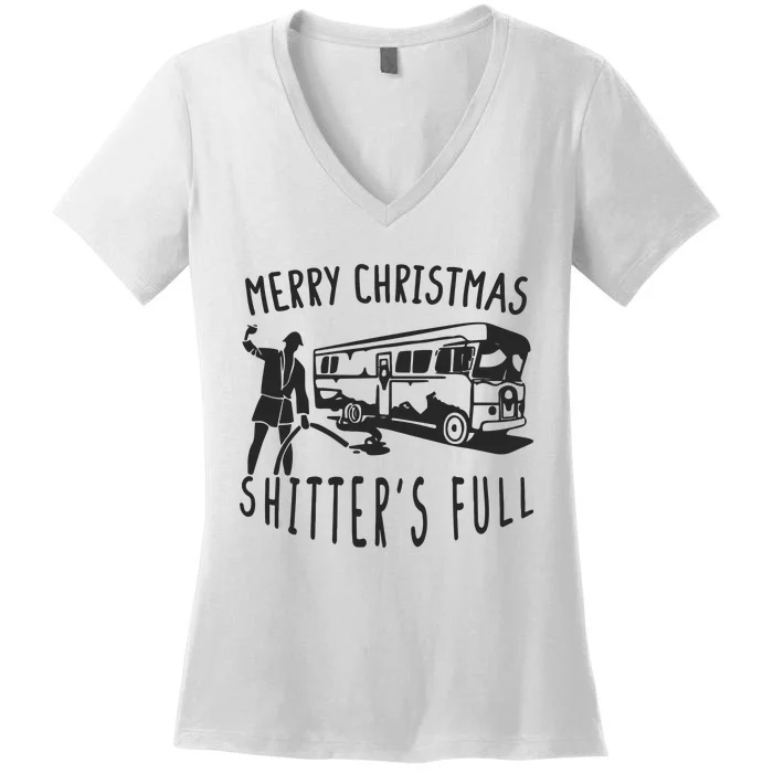 Merry Christmas Shitters Full Women's V-Neck T-Shirt