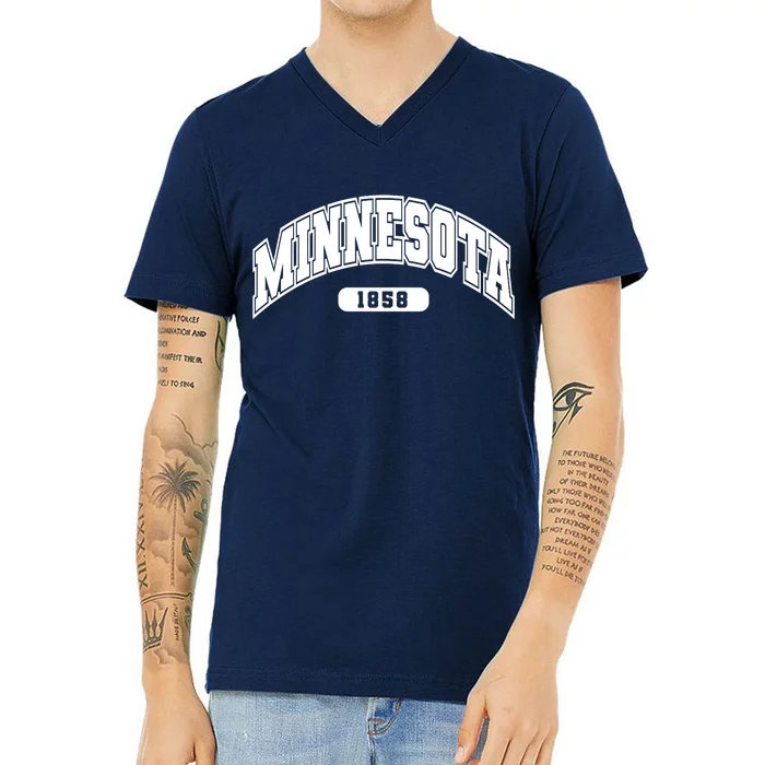 Minnesota Collegiate Style 1858 V-Neck T-Shirt