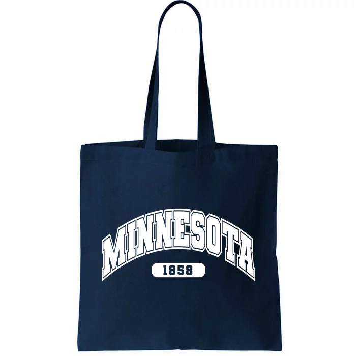 Minnesota Collegiate Style 1858 Tote Bag