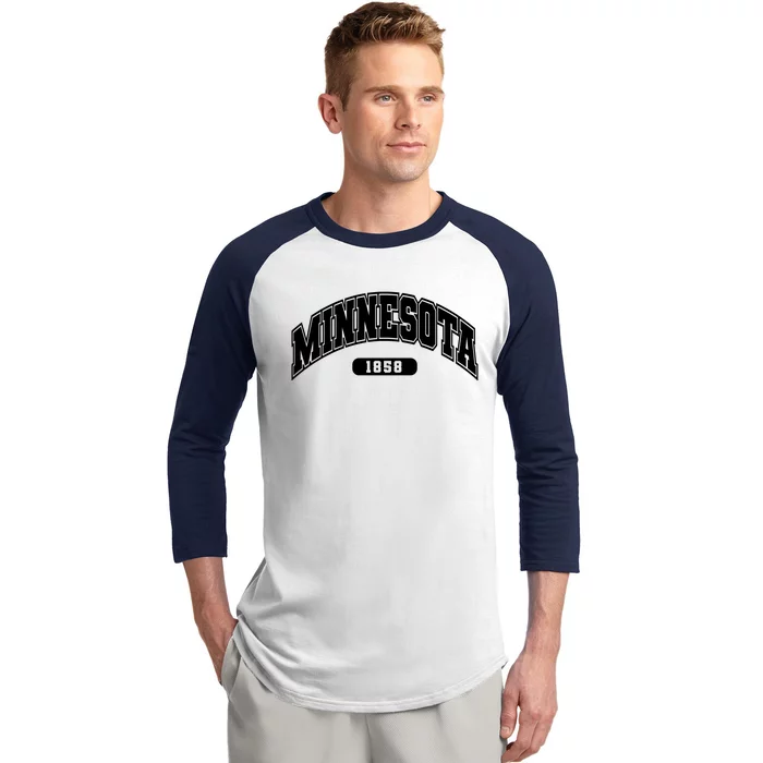 Minnesota Collegiate Style 1858 Baseball Sleeve Shirt