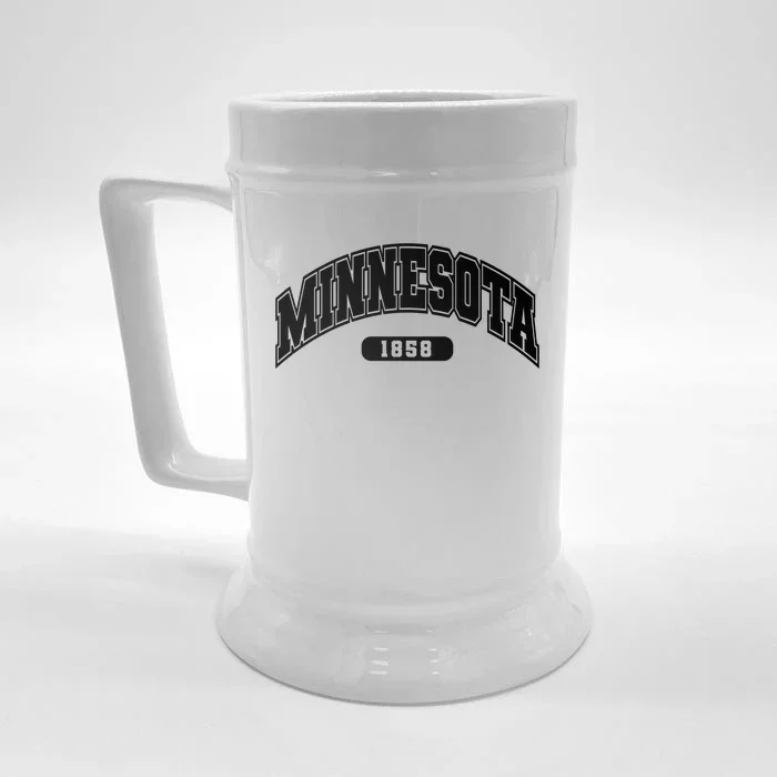 Minnesota Collegiate Style 1858 Front & Back Beer Stein