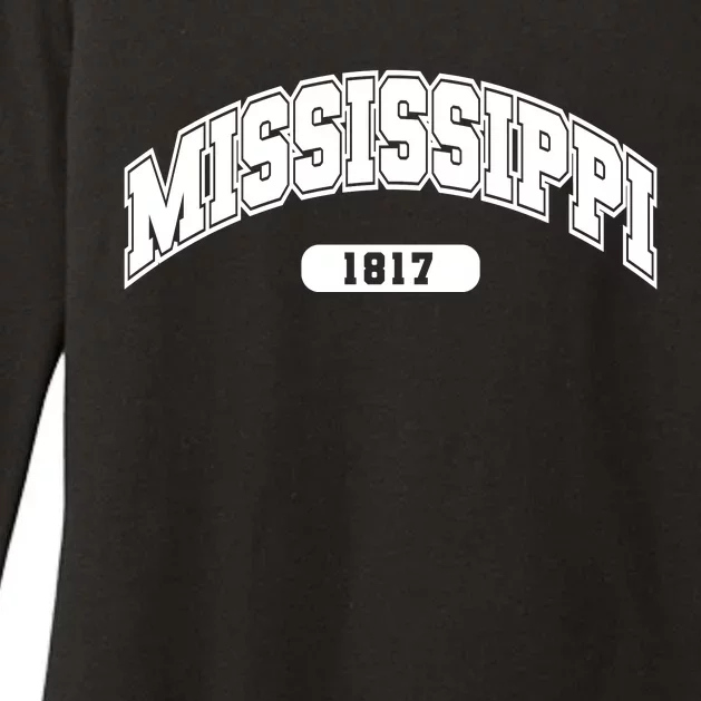 Mississippi Collegiate Style 1817 Womens CVC Long Sleeve Shirt