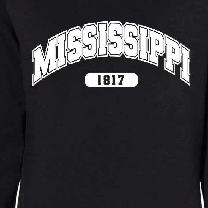 Mississippi Collegiate Style 1817 Womens California Wash Sweatshirt