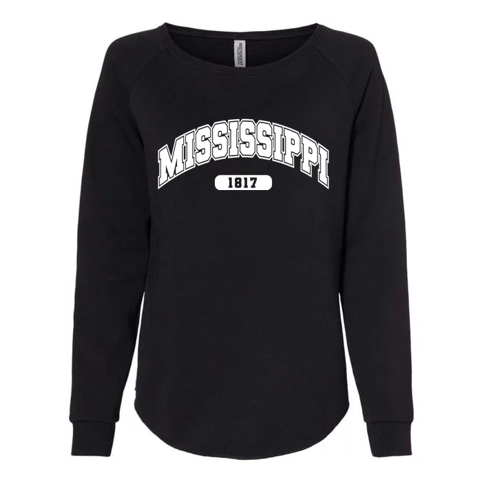 Mississippi Collegiate Style 1817 Womens California Wash Sweatshirt