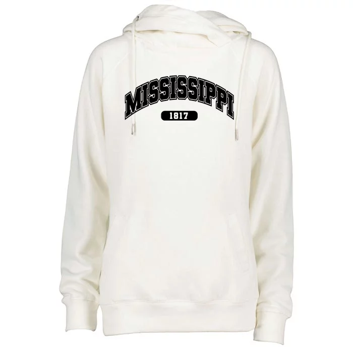 Mississippi Collegiate Style 1817 Womens Funnel Neck Pullover Hood