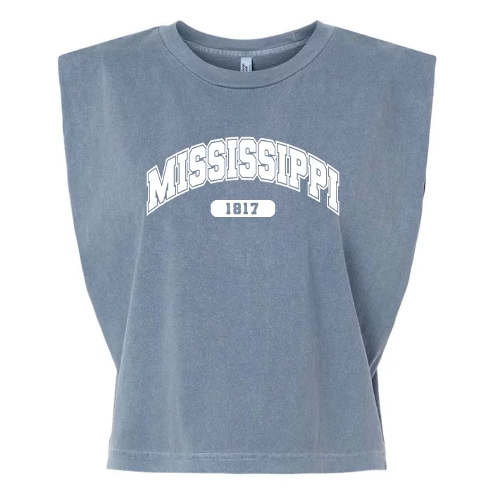 Mississippi Collegiate Style 1817 Garment-Dyed Women's Muscle Tee