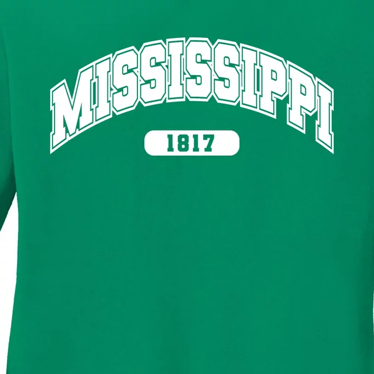 Mississippi Collegiate Style 1817 Ladies Long Sleeve Shirt