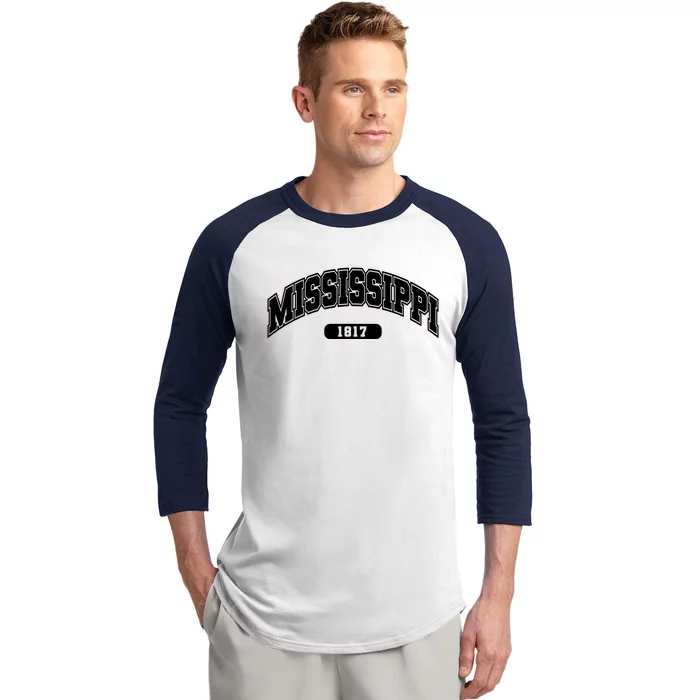 Mississippi Collegiate Style 1817 Baseball Sleeve Shirt