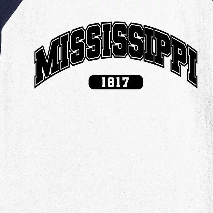 Mississippi Collegiate Style 1817 Baseball Sleeve Shirt