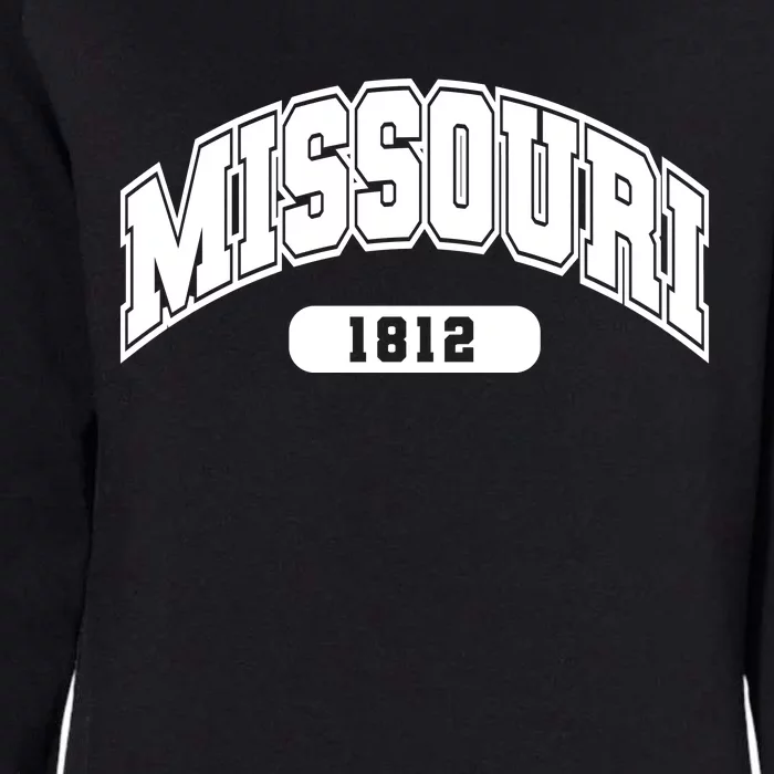 Missouri Collegiate Style 1812 Womens California Wash Sweatshirt