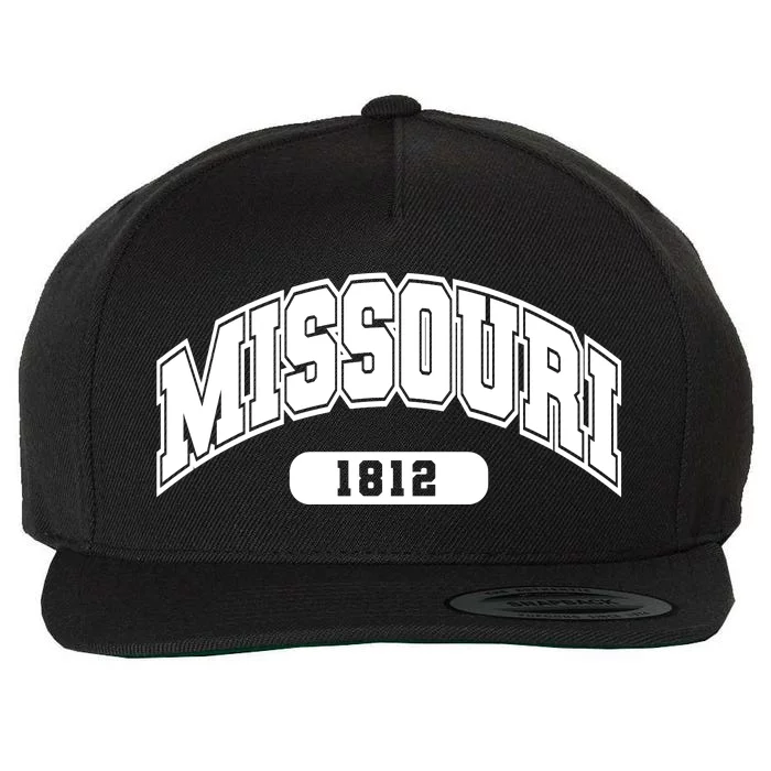 Missouri Collegiate Style 1812 Wool Snapback Cap