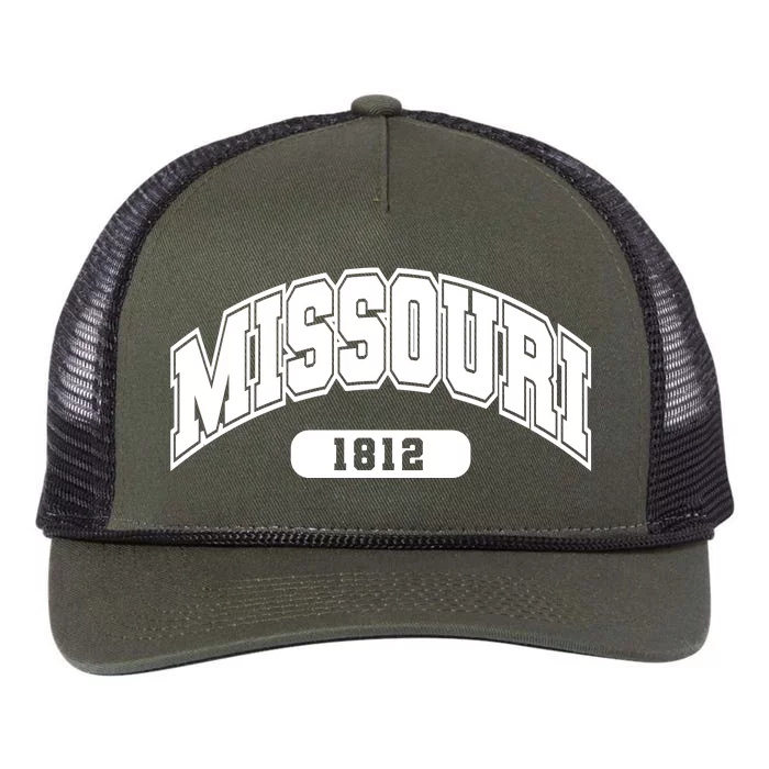 Missouri Collegiate Style 1812 Retro Rope Trucker Hat Cap