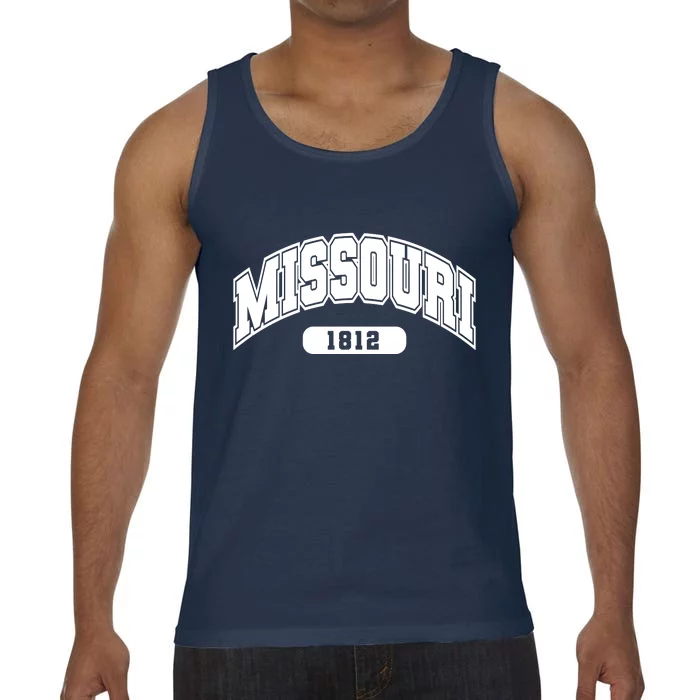 Missouri Collegiate Style 1812 Comfort Colors® Tank Top