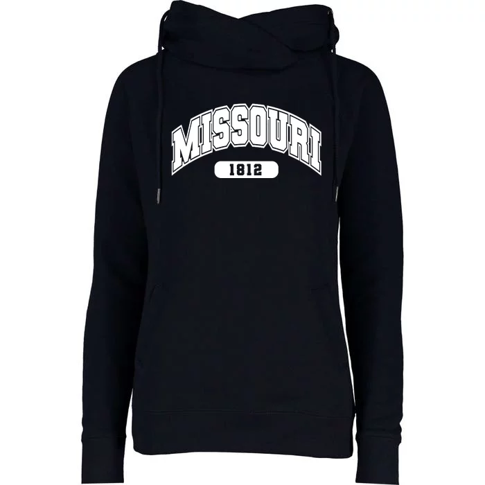 Missouri Collegiate Style 1812 Womens Funnel Neck Pullover Hood