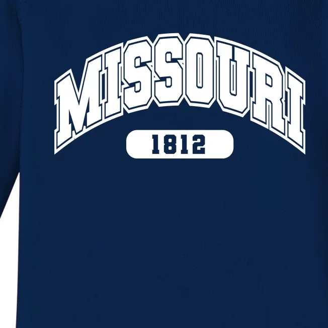 Missouri Collegiate Style 1812 Baby Long Sleeve Bodysuit