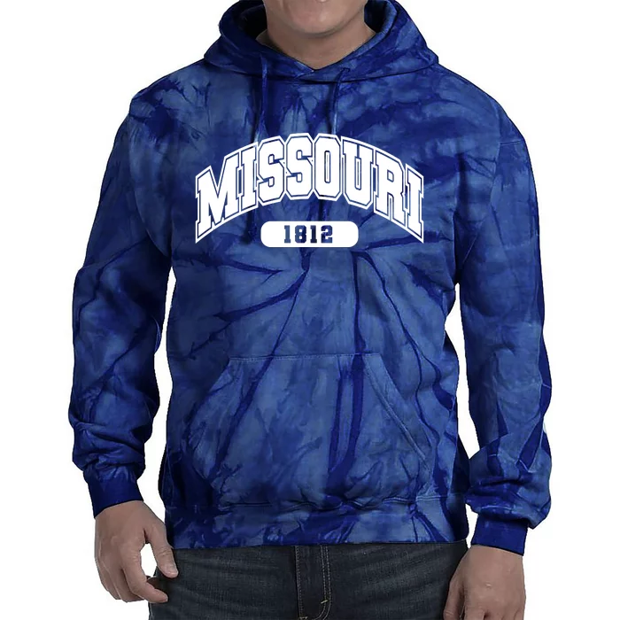 Missouri Collegiate Style 1812 Tie Dye Hoodie