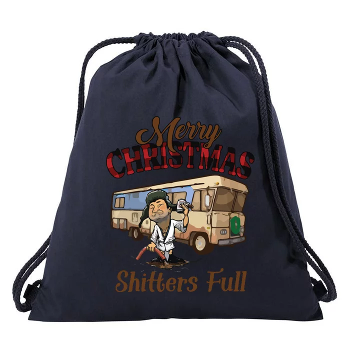 Merry Christmas Shitters Full National Lampoons Christmas Drawstring Bag