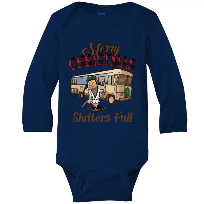 Merry Christmas Shitters Full National Lampoons Christmas Baby Long Sleeve Bodysuit