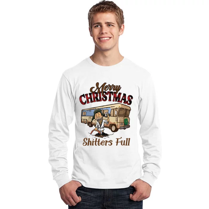 Merry Christmas Shitters Full National Lampoons Christmas Tall Long Sleeve T-Shirt