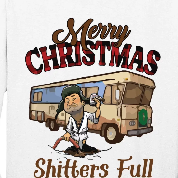 Merry Christmas Shitters Full National Lampoons Christmas Tall Long Sleeve T-Shirt