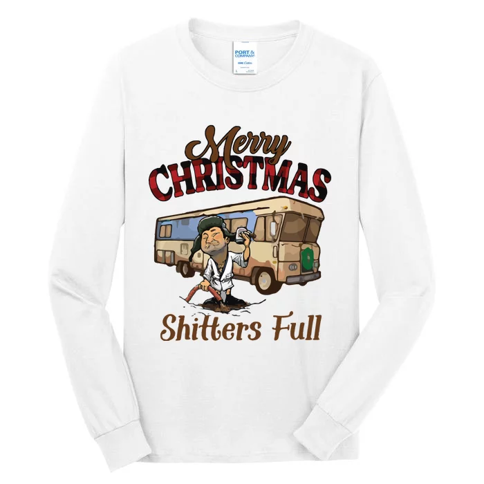 Merry Christmas Shitters Full National Lampoons Christmas Tall Long Sleeve T-Shirt