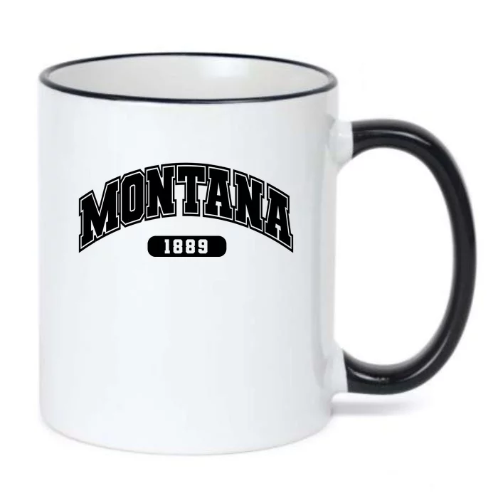 Montana Collegiate Style 1889 Black Color Changing Mug