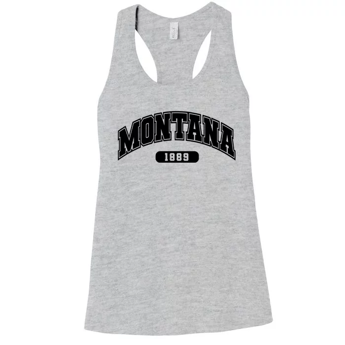 Montana Collegiate Style 1889 Women's Racerback Tank