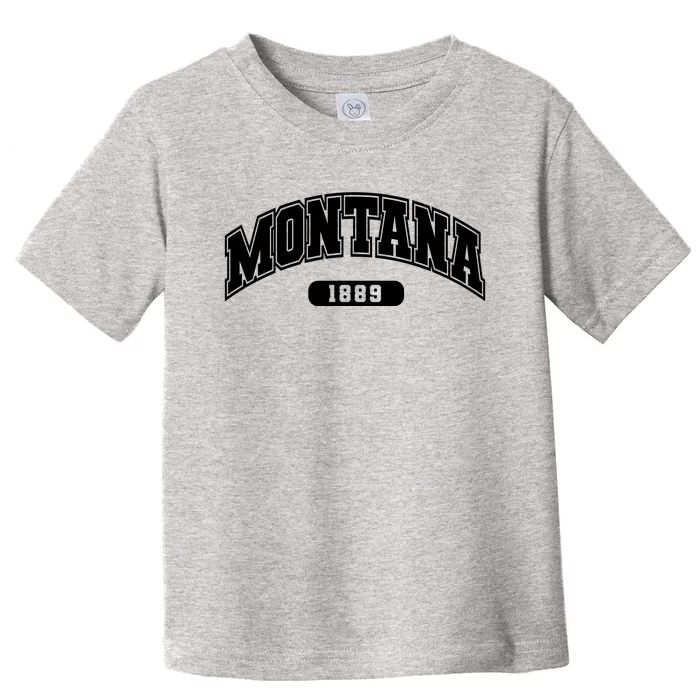 Montana Collegiate Style 1889 Toddler T-Shirt