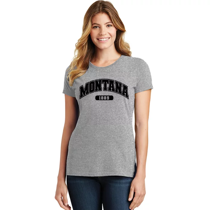 Montana Collegiate Style 1889 Women's T-Shirt