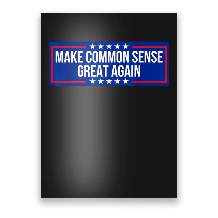 Make Common Sense Great Again Poster