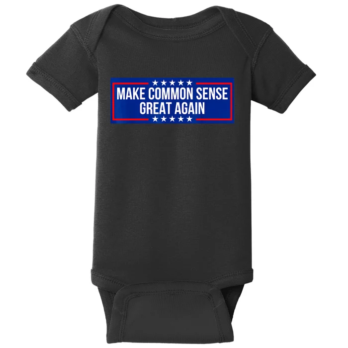 Make Common Sense Great Again Baby Bodysuit