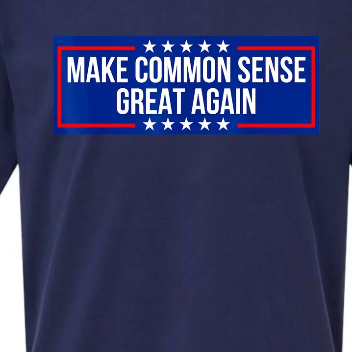 Make Common Sense Great Again Sueded Cloud Jersey T-Shirt