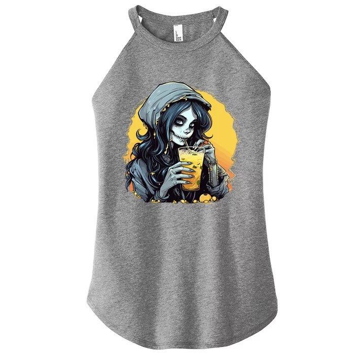 Momster Cute Skeleton Juice Funny Halloween Gift Women’s Perfect Tri Rocker Tank