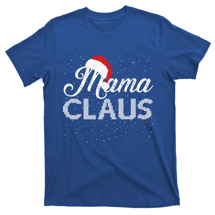 Mama Claus Santa Hat Christmas Celebration Gift T-Shirt