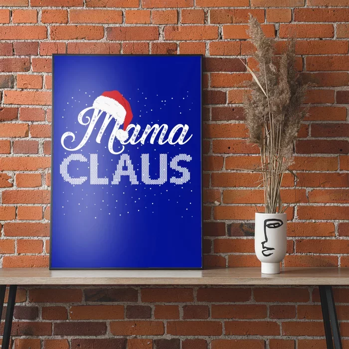 Mama Claus Santa Hat Christmas Celebration Gift Poster