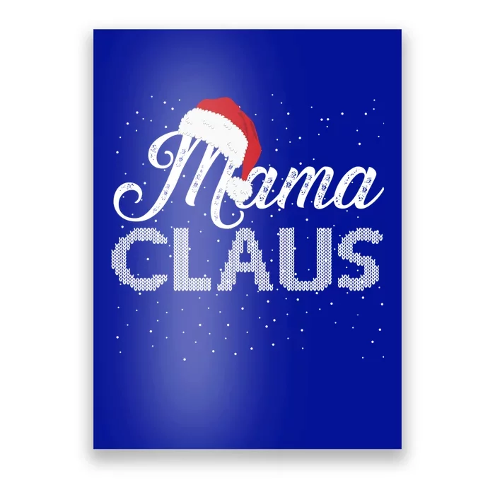 Mama Claus Santa Hat Christmas Celebration Gift Poster