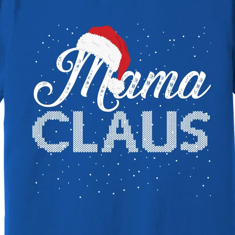 Mama Claus Santa Hat Christmas Celebration Gift Premium T-Shirt