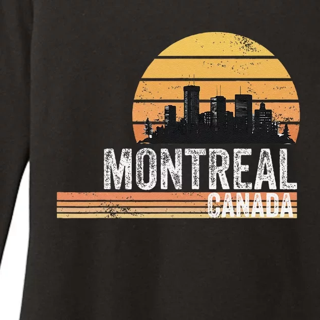 Montreal Canada Souvenir Vacation Travel Reminder Womens CVC Long Sleeve Shirt