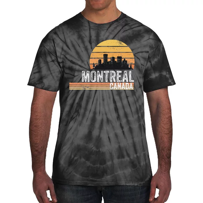 Montreal Canada Souvenir Vacation Travel Reminder Tie-Dye T-Shirt