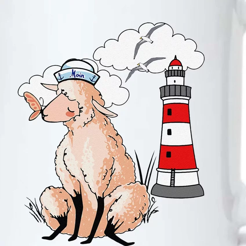 Moin Coastal Shee.P Shee.P Lambs Maritime Lamb Lighthouse Black Color Changing Mug