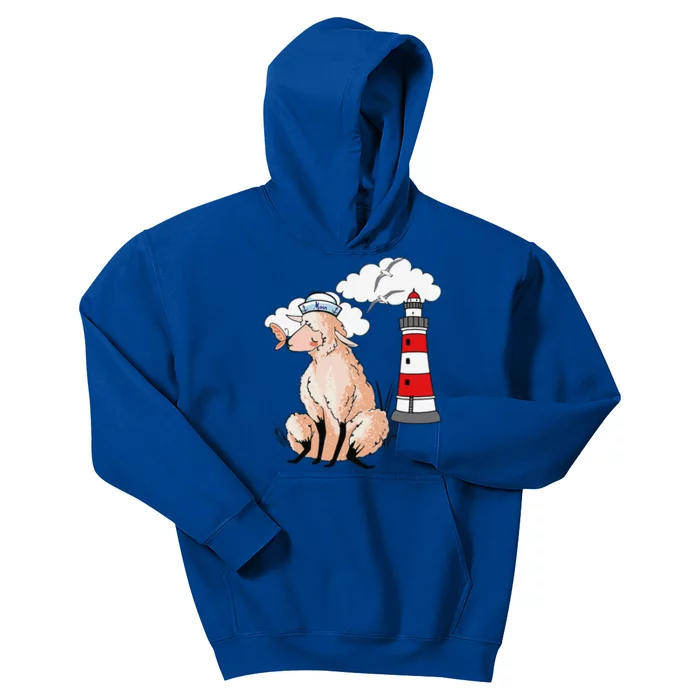 Moin Coastal Shee.P Shee.P Lambs Maritime Lamb Lighthouse Kids Hoodie