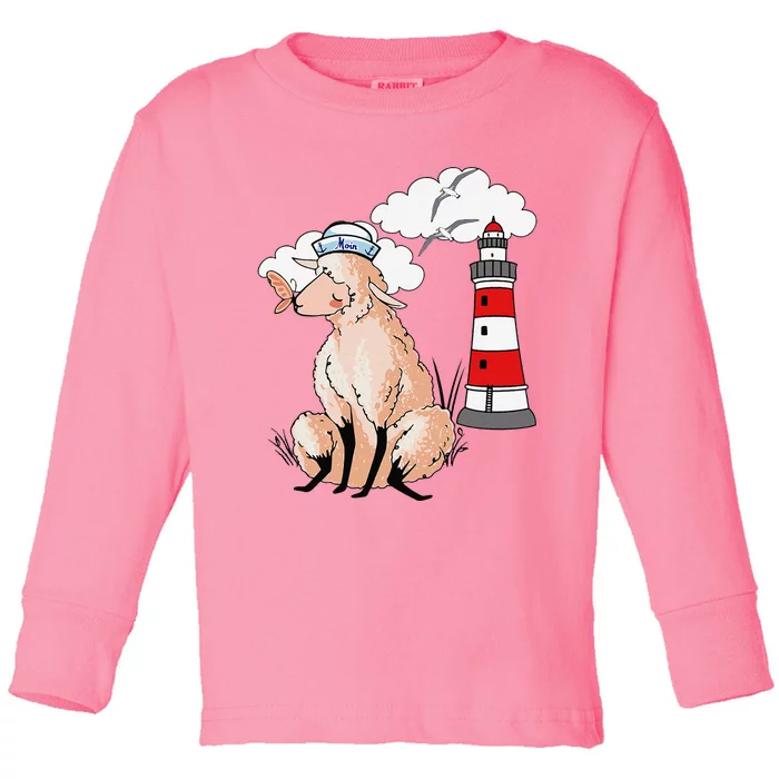 Moin Coastal Shee.P Shee.P Lambs Maritime Lamb Lighthouse Toddler Long Sleeve Shirt