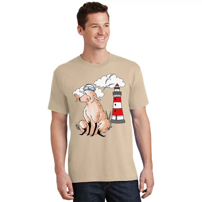 Moin Coastal Shee.P Shee.P Lambs Maritime Lamb Lighthouse T-Shirt