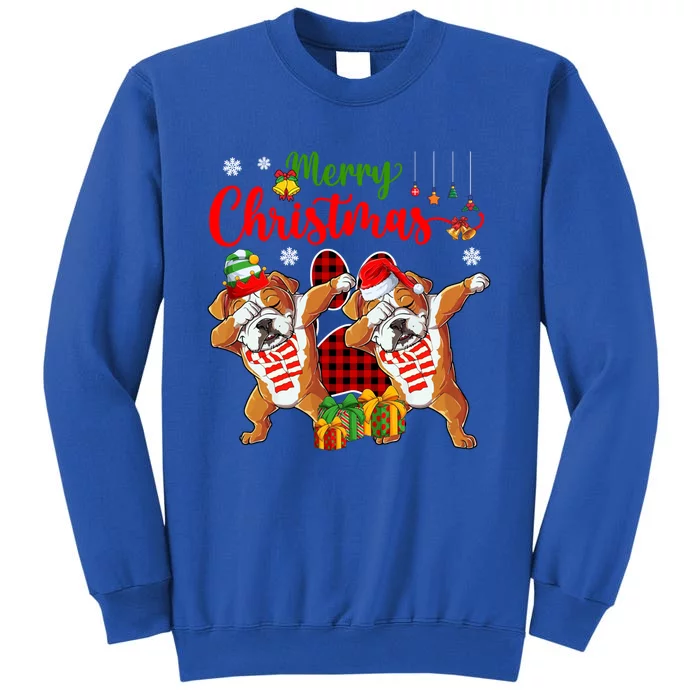 Merry Christmas Santa Elf English Bulldogs Dog Paw Lover Meaningful Gift Sweatshirt